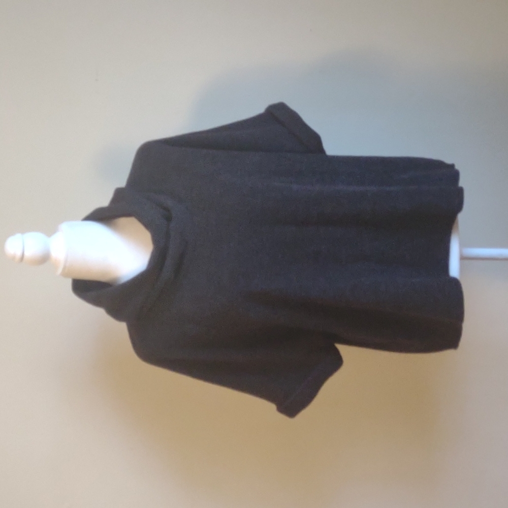 Boho Chic short-sleeved cowl-neck‎ sweater Black Size S. Poly/rayon/Spandex